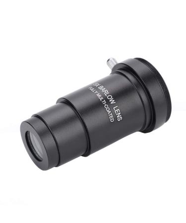 1.25 Inch Barlow Lens,5X Magnification Aluminum Alloy Multi-Coated Optical Barlow Lens with M42 x 0.75mm Thread,for 31.7mm Astronomical Telescope Eyepiece