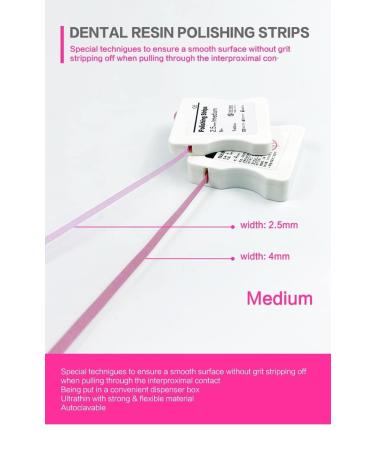 BELEON Dental Polishing Strips - Medium Tooth Polisher & Teeth Cleaning Tool | 2.5mm x 6M Abrasive Strip for Deep Dental Care - Buy Online on GoSupps.com