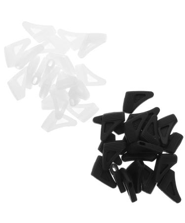 Soimiss 20 pair of foot covers for glasses frame ear pads for glasses anti-glasses ears sunglasses tube ironing for glasses pipes glasses leg cover clip-ear pebble gel glasses