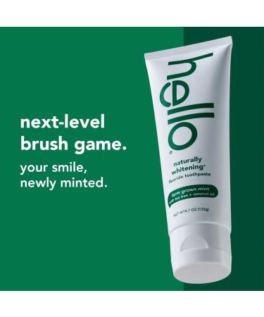 hello Sweet Coconut Deodorant With Shea Butter for Women + Men & Naturally Whitening Fluoride Toothpaste Natural Peppermint Flavor and Tea Tree Oil Peroxide Free - Buy Online on GoSupps.com