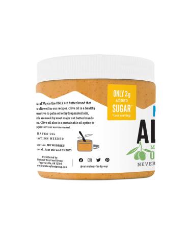 Natural Almond Butter Honey Jar 16oz - Olive Oil, No Hydrogenated Oils, Non-GMO, Gluten Free - 1lb Honey Pack - Buy Online on GoSupps.com
