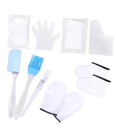 LIFKOME Ensemble de Soins Mains et Pieds Spa Moufles en Paraffine Hydratants Chaussettes en Coton Taille Unique Accessoires Exfoliants pour Bain de Paraffine Produits Couleur Al atoire