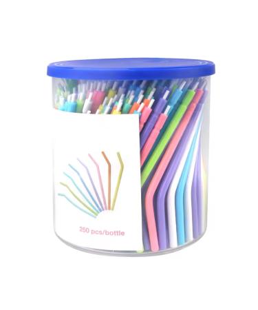 Tankredrug 250 Bags/buckets Colorful Dental Disposable Nozzles Three Use Tube for Dental Chair