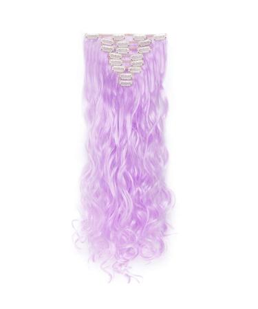 24 Inch 18 Clip Long Hair Clip 8pcs / Set Of High Temperature Fiber Wig Synthetic Clip Extension Hair 24inches 207