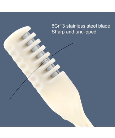 tinysiry Nose hair cutter for men washable facial cleanser double head nose hair clipper with cleaning brush nose trimmer for women beige - Buy Online on GoSupps.com