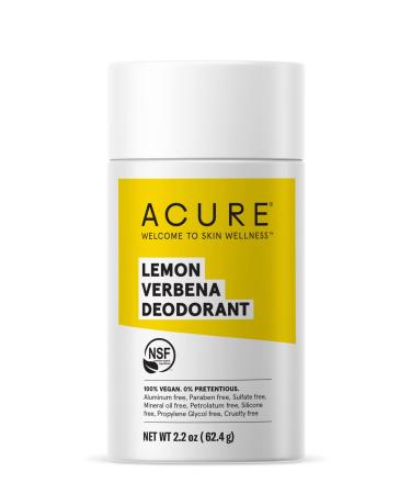 Acure Deodorant Lemony Fresh & Invigorating Scent, lemon verbena, 2.25 Ounce