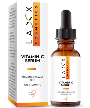 Vitamin C Serum for Face/Neck/Eyes - 5X MORE POWERFUL Anti-Aging Serum with 20% Vit C - Wrinkles/Lines/Aging