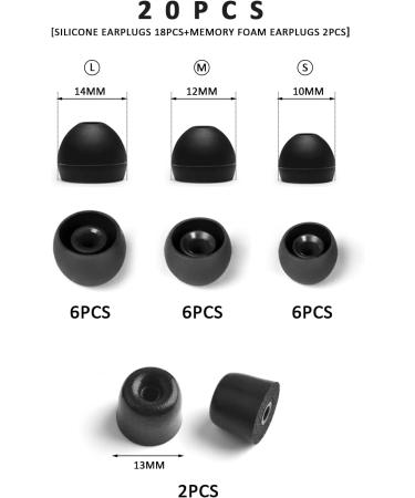 9 Pairs Replacement Earplugs & Memory Foam Silicone Ear Caps Universal Fit for All Needs | Shop Now! - Buy Online on GoSupps.com