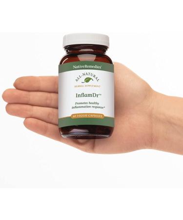 Native Remedies Inflam Dr. - All Natural Herbal Supplement Promotes Healthy Inflammation Response - Helps Fight Oxidative Stress to Cells - 60 Veggie Caps Inflam Dr. 1pk - Buy Online on GoSupps.com