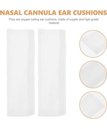Oxygen Mask Nasal Cannula with Ear Cushions - 1 Pair, White | for Oxygen Tubing Glasses, Nursing Supplies - Buy Online on GoSupps.com