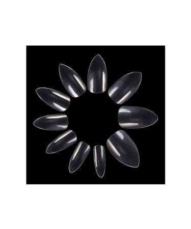600PCS Transparent Stiletto False Nails - Short Artificial Acrylic Nail Set for DIY Nail Art - Buy Online on GoSupps.com