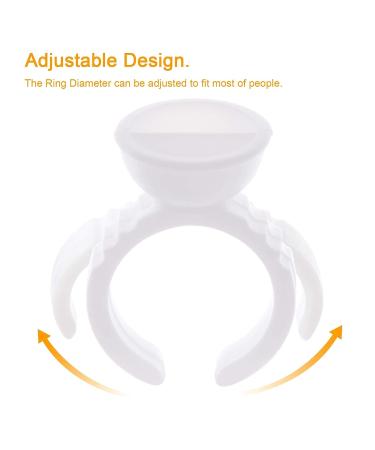 300PCS Lash Extension Glue Ring Holder Sticker - Lash Tech Supplies for Eyelash Extensions and Nail Art - Buy Online on GoSupps.com