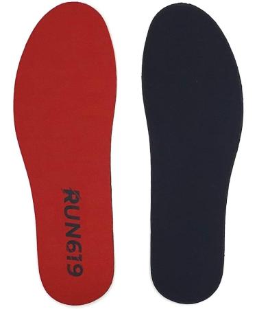 RUN619 6mm Zero Drop Shoe Insoles | Men's Size E (11-12) | Flat Firm Inserts | Foot Forming | Ideal for Running, Walking, Work or Hiking - Buy Online on GoSupps.com