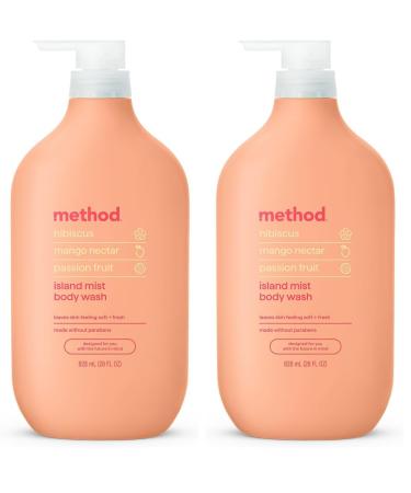 Method Body Wash Island Mist 28oz (Pack of 2) 28 Fl Oz (Pack of 2)
