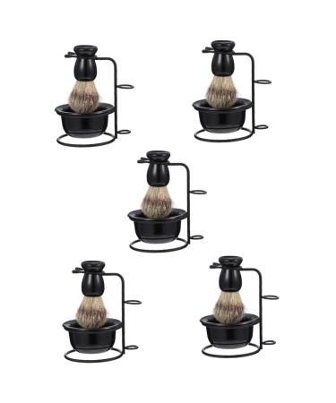 Frcolor 5 sentences beard set Restaurant holder Shaping bowl shaved shaving brush holder Razor organizer soap soap razor sets for men men's suit hair dairic coales man stainless steel household