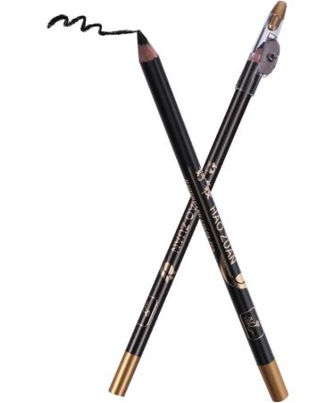 BIUDECO 16 Pcs Pencil Sharpener Eyebrow Pencil Lasting Eyebrow Pencil Waterproof Eyebrow Pen Black Wooden - Buy Online on GoSupps.com