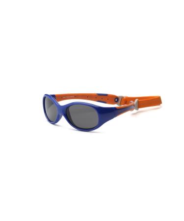 Real Kids Shades Explorer Flex Fit Removable Band with Polycarbonate Sunglasses (Lens 2 Plus Navy/Orange) Navy/Orange 2-4 Years