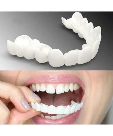 Buy Mxrfactory Instant Veneers & Snap-On Dentures - Extra Thin Comfortable Fit - Provisional Dentures for All Jaws - Unisex - 2 Pairs - Buy Online on GoSupps.com