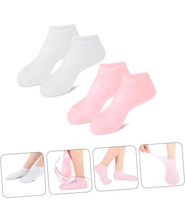 MAGICLULU 2 Pairs Exfoliating Moisturizing Socks Heel Boots for Women Socks for Girls High Heels Girls Moisturizing Sock Women Socks Foot Moisturizing Foot Covers Woman - Buy Online on GoSupps.com