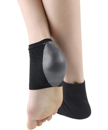Moisturizing Heel Care Socks for High Heels - Open Toe Cuff Socks for Men & Women - Black Shoe Covers - Buy Online on GoSupps.com
