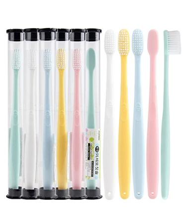 Light Color Single Tube Protable Travel Toothbrush Storage Box Bathroom Tooth Cup Yellow