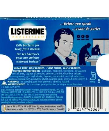  Listerine Pfizer 43365 Listerine Oral Strips Cool Mint (PFI43365) Category: Mouthwash by DDI - Buy Online on GoSupps.com