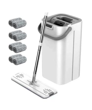 panjin Floor Cleaning System with Washable Microfiber Pads for Hardwood Flat Squeeze Mop
