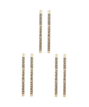 Healvian 6 Pcs Eyebrow Pencil Brush White Eyeshadow Brown Eyebrow Pencil Gel Eyeliner Pencil Eyebrows
