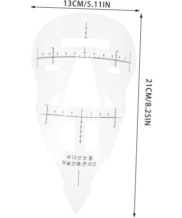 Healeved 3 Pcs Measure Tool Eyebrow Shaping Tool Eyebrow Template Eyebrow Ruler Makeup Tool Make up The Brush - Buy Online on GoSupps.com
