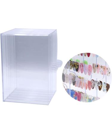 Nail Art Display Stand Nail Tips Acrylic Storage Box with 5 Movable Layers Manicure Tool Nail Art Display Stand - Buy Online on GoSupps.com