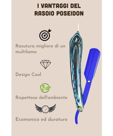 Roman Empire Shaving Poseidon Razor | Professional Men's Razor for Beard Mustache & Contours - International Shipping Available - Buy Online on GoSupps.com