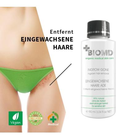  BioMD BioMD 3-Pack of 90ml Bottles for Ingrown Hair Prevention with BHA and AHA Shaving Burn Shaving Waxing Hair Prevention - Buy Online on GoSupps.com