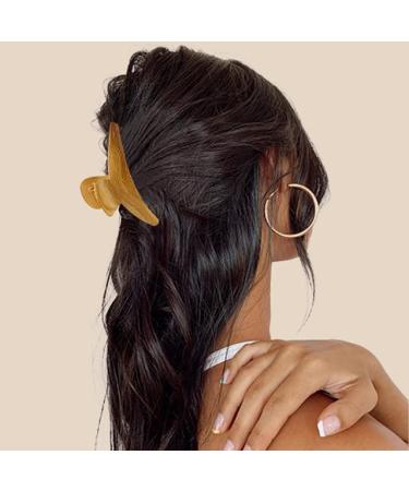 Magicsky 6 Pack 4 Inch Metal Hair Claw Clips - Gold & Wood Grain - Non-slip - for Thick Thin Hair - Styling Accessories for Women and Girls - Buy Online on GoSupps.com
