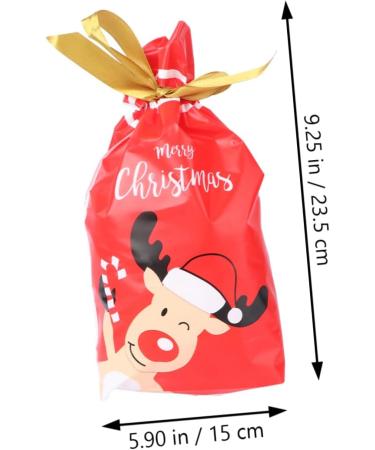 ORFOFE 50pcs Christmas Cellphone Bags Christmas Pouch Bags Christmas Bundle Bag Drawstring Bag Candy Ribbon - Buy Online on GoSupps.com