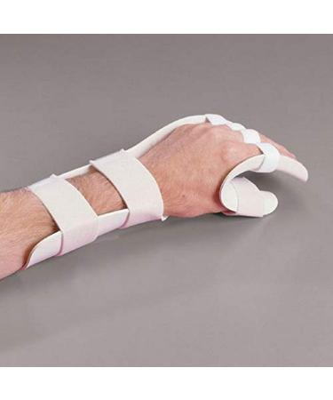 Rolyan Functional Position Splint with Slot and Loop Strapping Left Medium Optimal Healing Restricts Movement Preformed Hand & Wrist Support Thermoplastic Splinting Therapy & Rehab