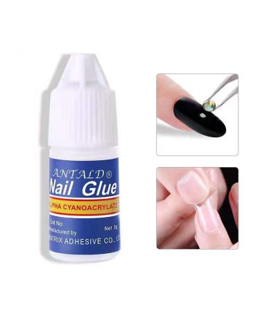 5Pcs/Set Nail Glue Fast-dry Adhesive Acrylic French Art False Tips 3D Decoration Glue Nail Rhinestone Makeup Cosmetic Tools - Buy Online on GoSupps.com