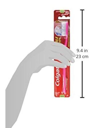 Colgate Double Action Toothbrush - Medium (12-Pack) | Effective Cleaning for Oral Health - Buy Online on GoSupps.com