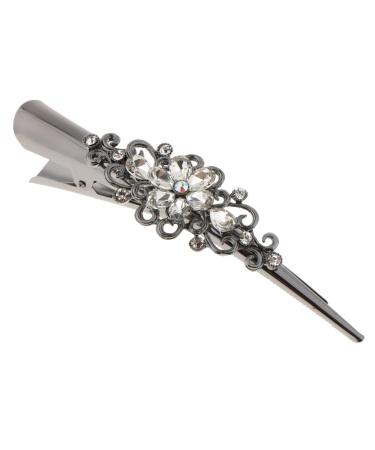 Rhinestone Crocodile Alligator Hair Clip for Women | White DIY Accessories Hairpin - Shop Internationally! - Buy Online on GoSupps.com