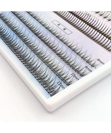 ICYCHEER Individual Eyelashes Upper and Lower with Mixed Tray Fairy Shape Fishtail Natural Grain Pre-fanned Long Volume Short - Buy Online on GoSupps.com