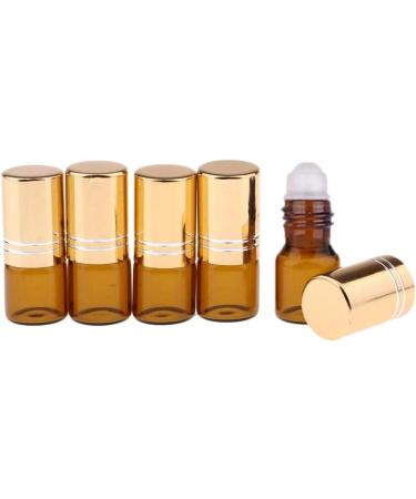 Lidylinashop Roll-On Essential Oil Glass Bottles - Gold Etheric Oil Scooters for Easy Application - Buy Online on GoSupps.com