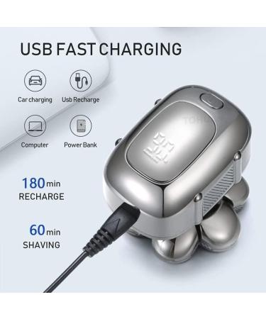 7D Electric Razor for Men - USB Rechargeable Waterproof Shaver & Grooming Kit | Fast Charging LED Display 6 in 1 Beard Trimmer - Buy Online on GoSupps.com