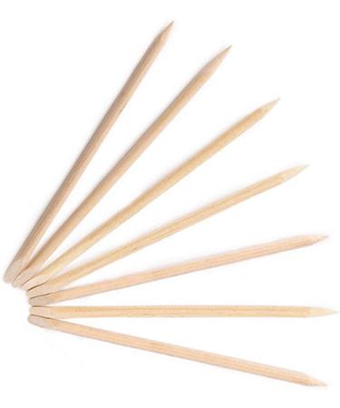 HEALLILY 100Pcs Nail Art Orange Wood Sticks Cuticle Pusher Remover Dead Skin Pusher Cleaning Stick Rhinestone Picker Manicure Tool - Buy Online on GoSupps.com