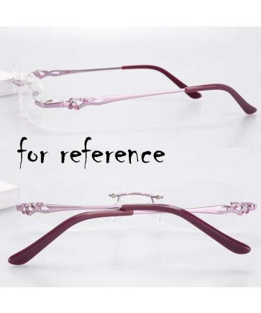 YGNJH Women's Purple Glasses Replacement Temples | Eyeglass Accessories for Rimless Glasses - 1 Pair - Buy Online on GoSupps.com