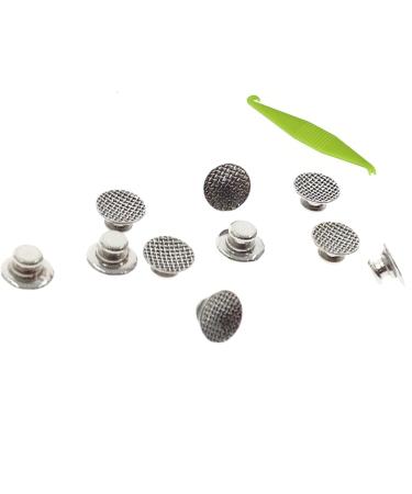 50 Pcs Dental Orthodontic Lingual Buttons Bondable Round Mesh Base