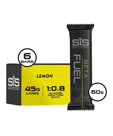 Science in Sport Beta Fuel Riegel | Vegan Energy Bar - 45g Carbs | 6-Pack Lemon Flavor | Endurance Athlete Fuel - Buy Online on GoSupps.com