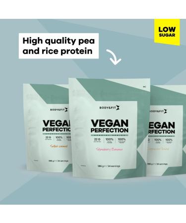Body&Fit Vegan Perfection Plant-Based Protein Peas and Rice Low Sugars 2.27 kg (78 doses) Chocolate Flavor - Buy Online on GoSupps.com