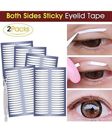 80 Pairs Double Eyelid Paste Invisible Self-Adhesive Double Sided Double Eyelid Tape Sticker with Y Fork-Self-Adhesive Double Eyelid Stickers - Buy Online on GoSupps.com