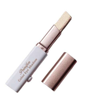 jojomis Eye Shadow Stick Two-tinct Modification Adjusable Waterproof for Makeup Lazy People - Brown coffee
