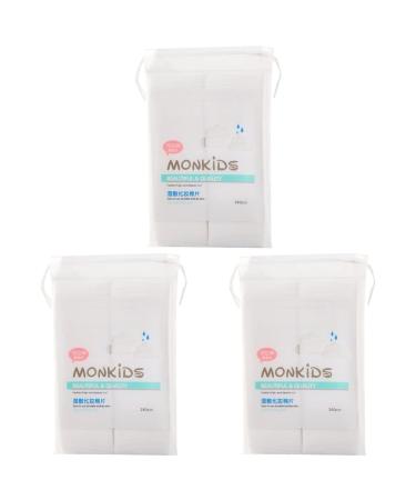 minkissy 720 Pcs Makeup Accessories Makeup Wipes Lint Stretchable Nail Wipes Facial Puff Cotton Makeup Pads Makeup Puff Nail Polish Remover Pad Makeup Remover Tool Mask White Make up Whitex3pcs 5x5x0.1cmx3pcs