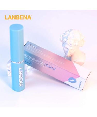 zroven LANBENA Hyaluronic Acid Lip Balm Natural Extract Plumper Lips Fade Lips Nourishing Moisturizing Lipstick Long Lasting Lip Care Usage - Buy Online on GoSupps.com